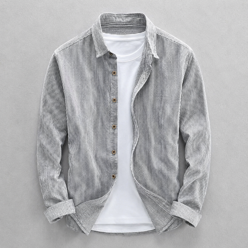 Chemise Ajustée Avec Ourlet Arrondi Pour Hommes