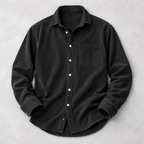 Chemise En Velours Côtelé Avec Poche Poitrine Pour Hommes