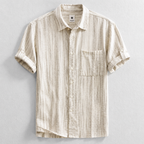 Chemise Ajustée Avec Manches Retroussables Pour Hommes
