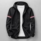 Veste À Capuche Zippée Avec Coupe Ajustée Pour Hommes