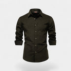 CHEMISE HOMME VELOURS CÔTELÉ MANCHES LONGUES