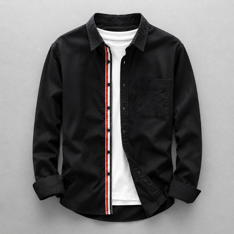 Chemise Ajustée Avec Ourlet Arrondi Pour Hommes