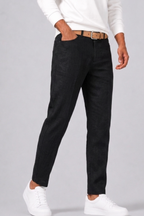 Pantalon Coupe Droite Avec Fermeture Boutonnée Pour Hommes