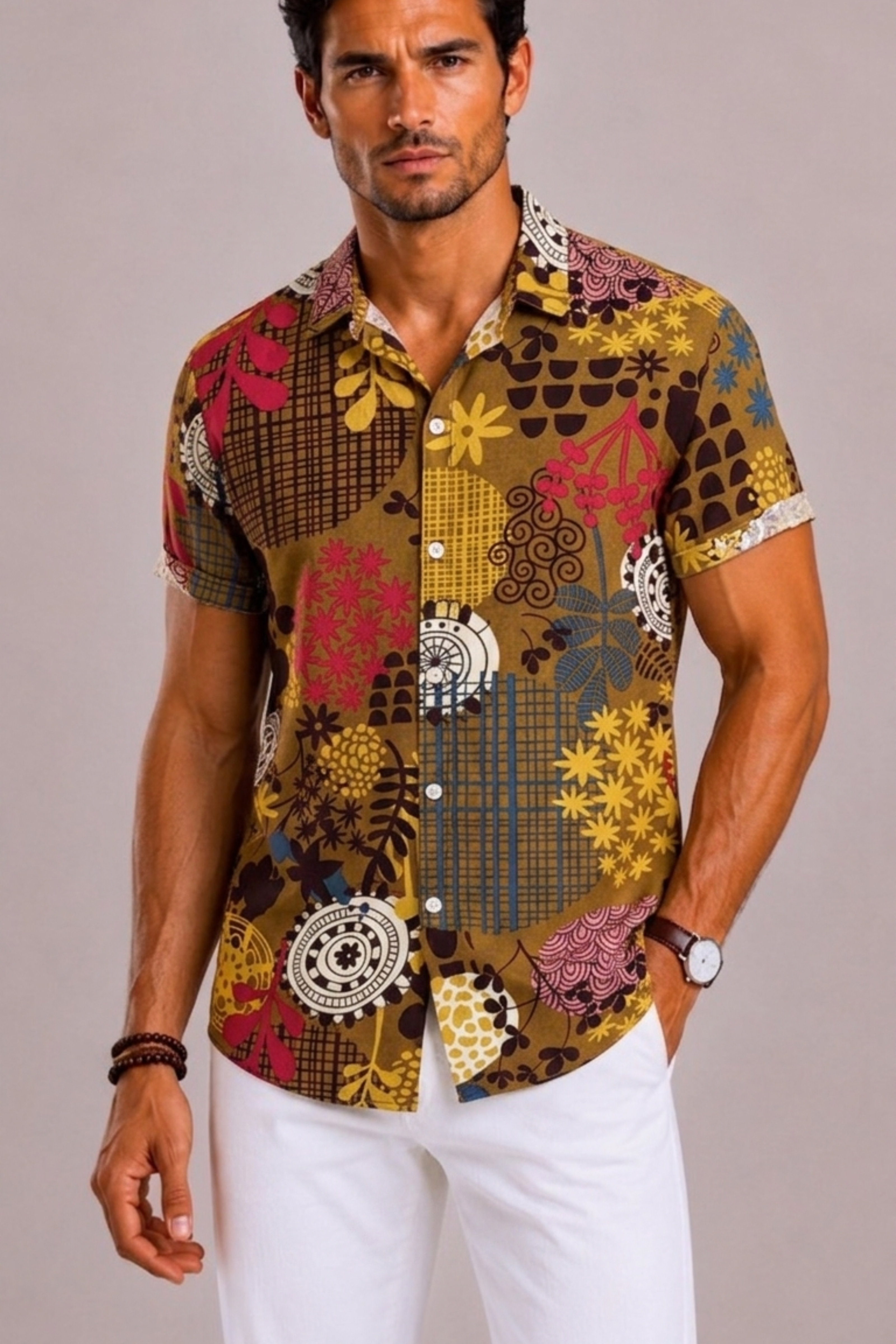 Chemise Fleurie Pour Hommes