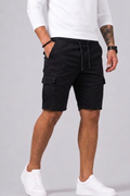 Short Cargo Coupe Droite Avec Poches Pour Hommes