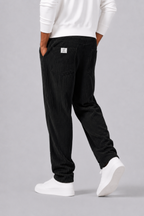 Pantalon En Velours Côtelé Avec Taille Élastique Pour Hommes
