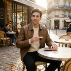 MANTEAU HOMME CUIR PU