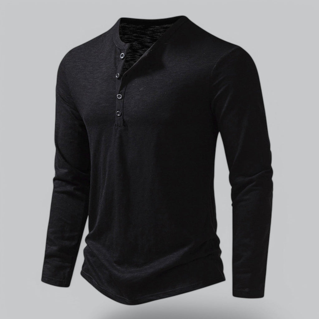 T-SHIRT HENLEY HOMMES