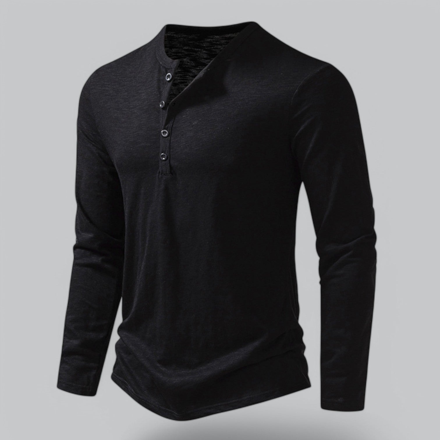T-SHIRT HENLEY HOMMES