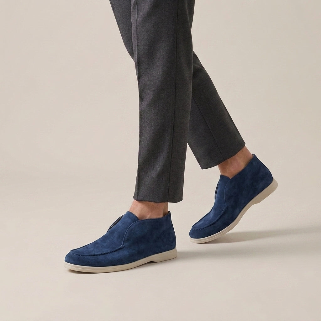 Mocassins Slip-On En Daim Pour Hommes