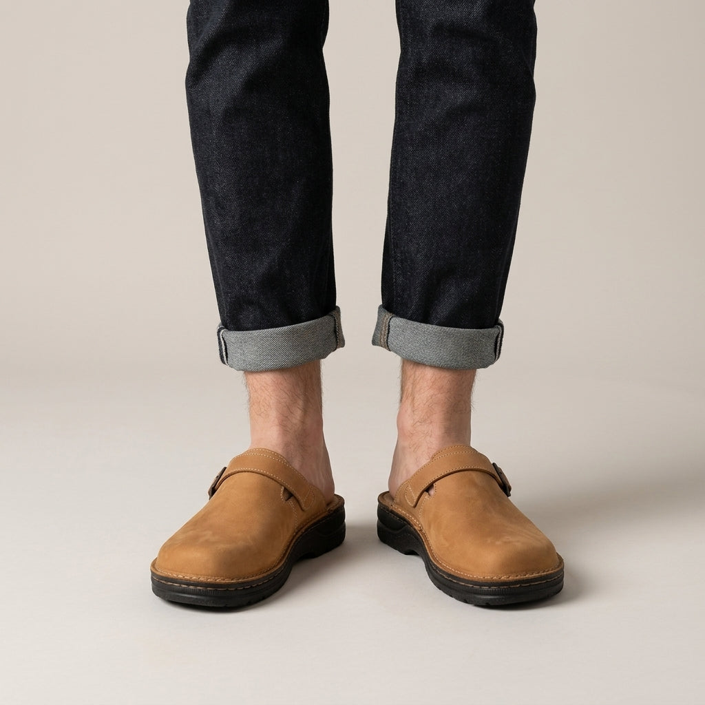 Chaussons En Similicuir PU Pour Hommes