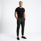 Pantalon À Carreaux Coupe Ajustée Pour Hommes
