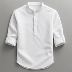 Chemise Ajustée Avec Manches Retroussables Pour Hommes