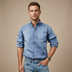 CHEMISE HOMME À MANCHES LONGUES