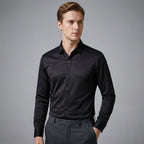 CHEMISE HOMME COL V MANCHES LONGUES