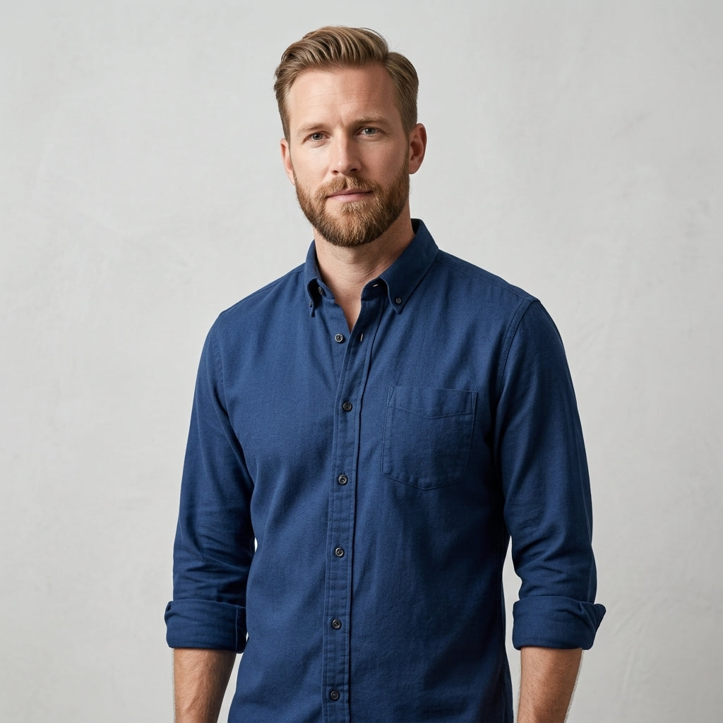 Chemise Décontractée Avec Poche Poitrine Pour Hommes