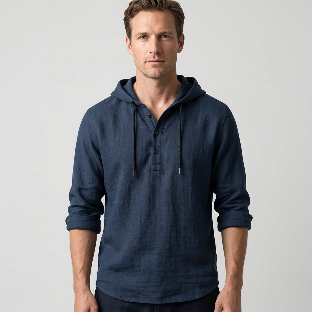Chemise À Capuche Avec Manches Longues Pour Hommes