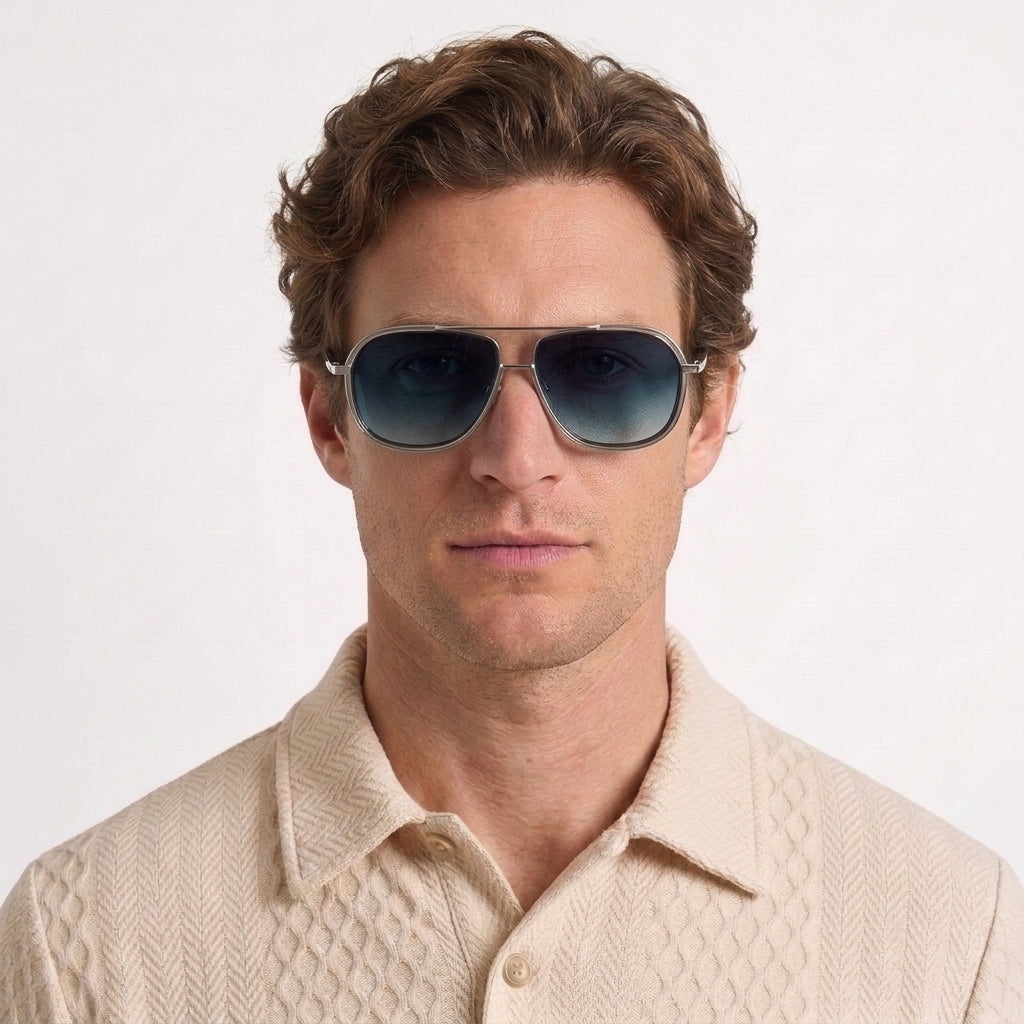 Lunettes De Soleil Aviateur Vintage UV400 Pour Hommes