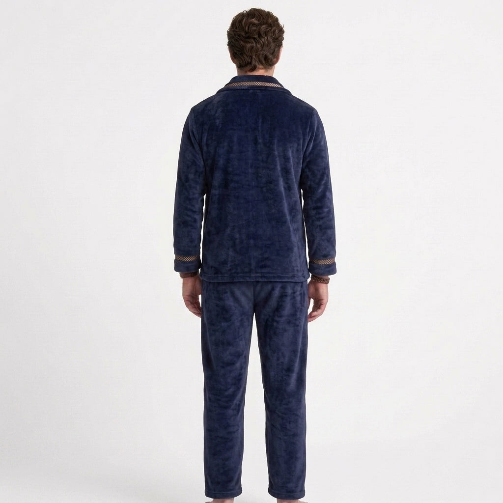 Ensemble De Pyjama D'Hiver En Polaire Pour Hommes