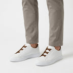 Baskets En Cuir À Silhouette Épurée