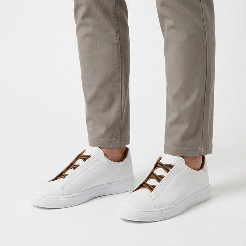 Baskets En Cuir À Silhouette Épurée