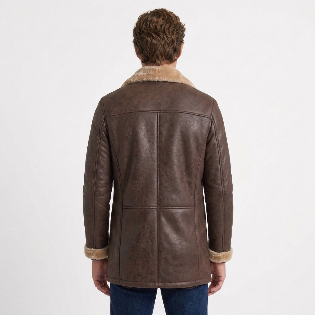 Veste D'Hiver Doublée En Sherpa Pour Hommes