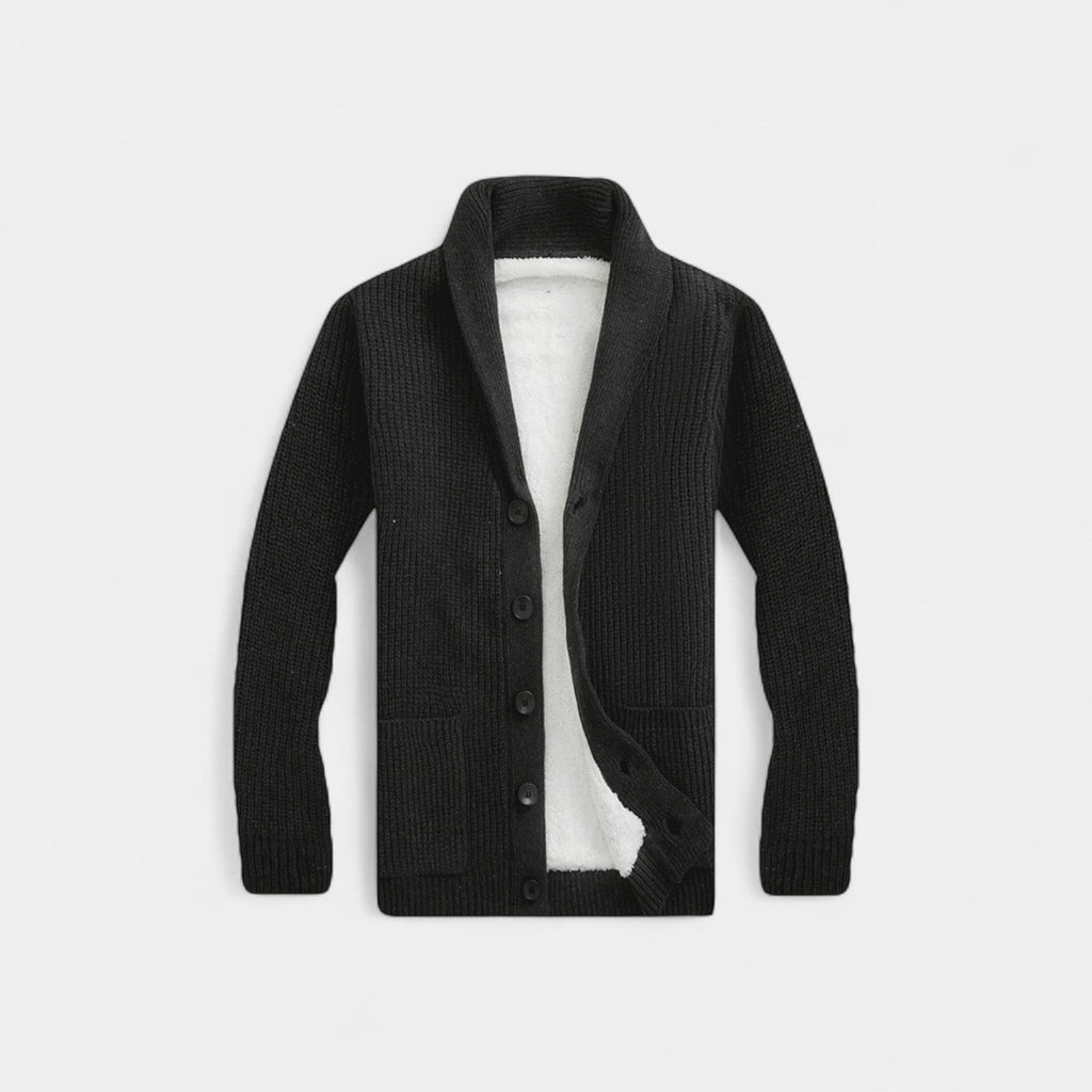 CARDIGAN HOMME MAILLE COL V BOUTONNÉ