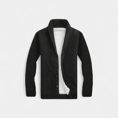 CARDIGAN HOMME MAILLE COL V BOUTONNÉ