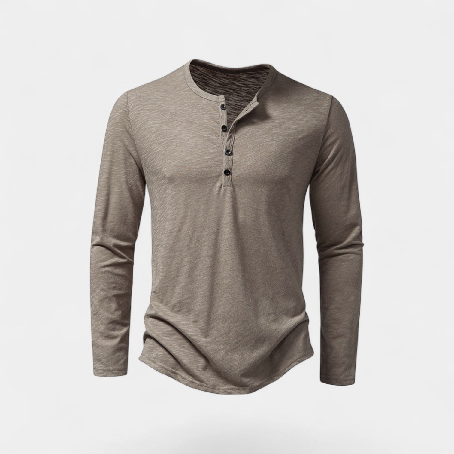 T-SHIRT HOMME MANCHES LONGUES BOUTONS