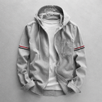 Veste À Capuche Zippée Avec Coupe Ajustée Pour Hommes
