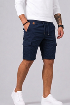 Short Cargo Coupe Droite Avec Poches Pour Hommes