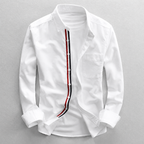 Chemise Ajustée Avec Ourlet Arrondi Pour Hommes