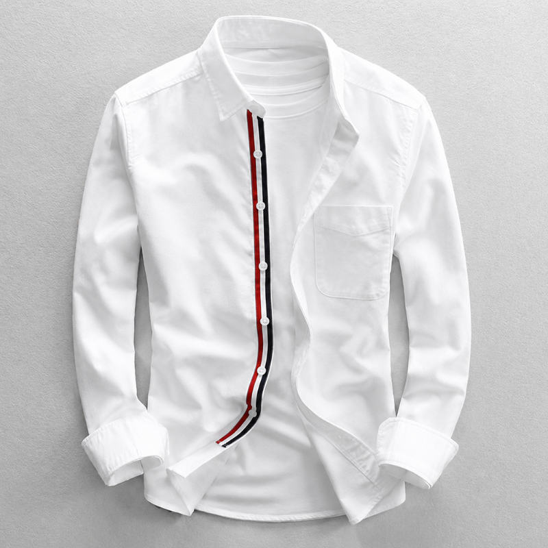 Chemise Ajustée Avec Ourlet Arrondi Pour Hommes