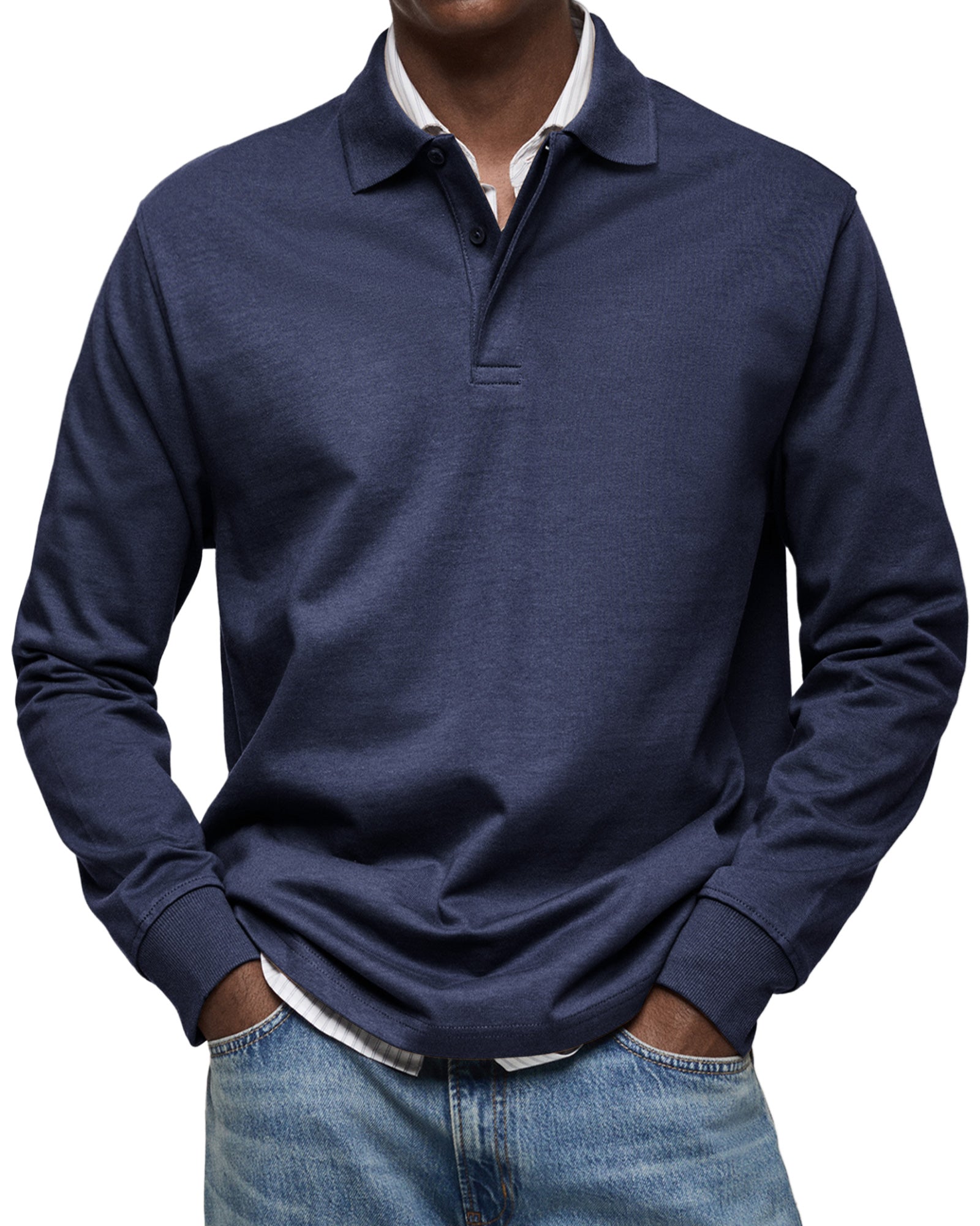 POLO À MANCHES LONGUES POUR HOMME