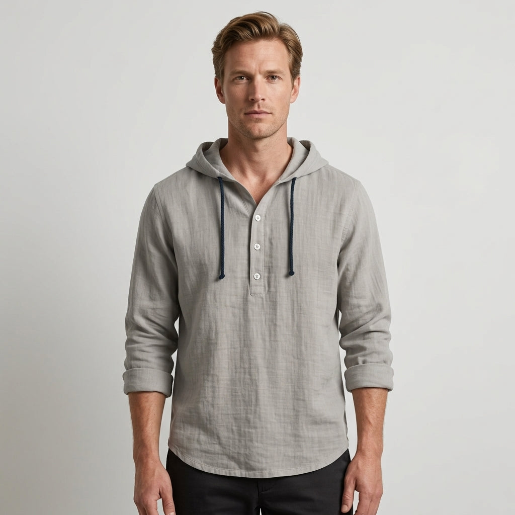 Chemise À Capuche Avec Manches Longues Pour Hommes