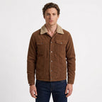 Veste En Velours Côtelé À Col Sherpa Pour Hommes