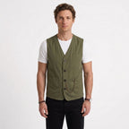 Surchemise Utilitaire Boutonnée En Coton Pour Hommes