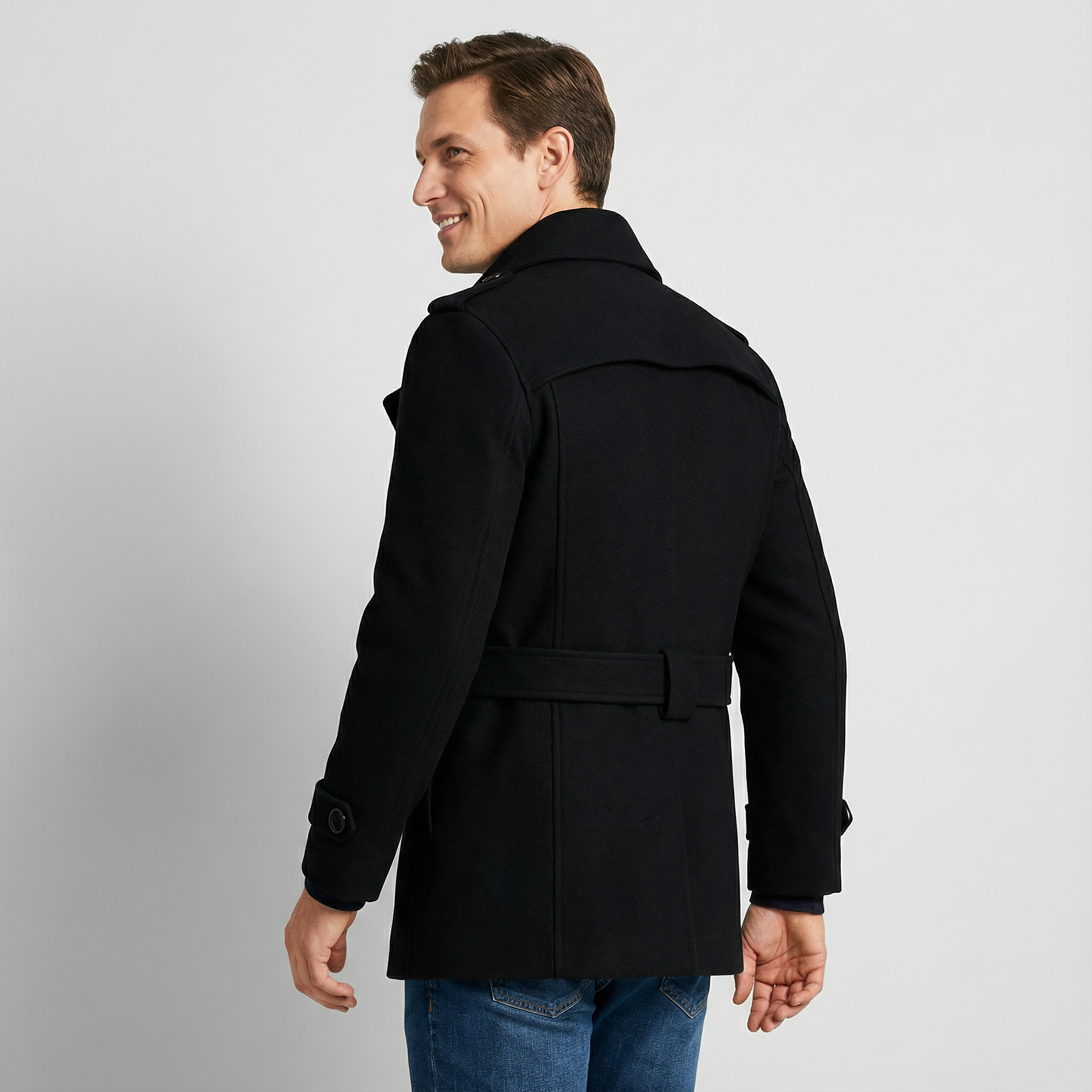 MANTEAU HOMME TRENCH CEINTURÉ
