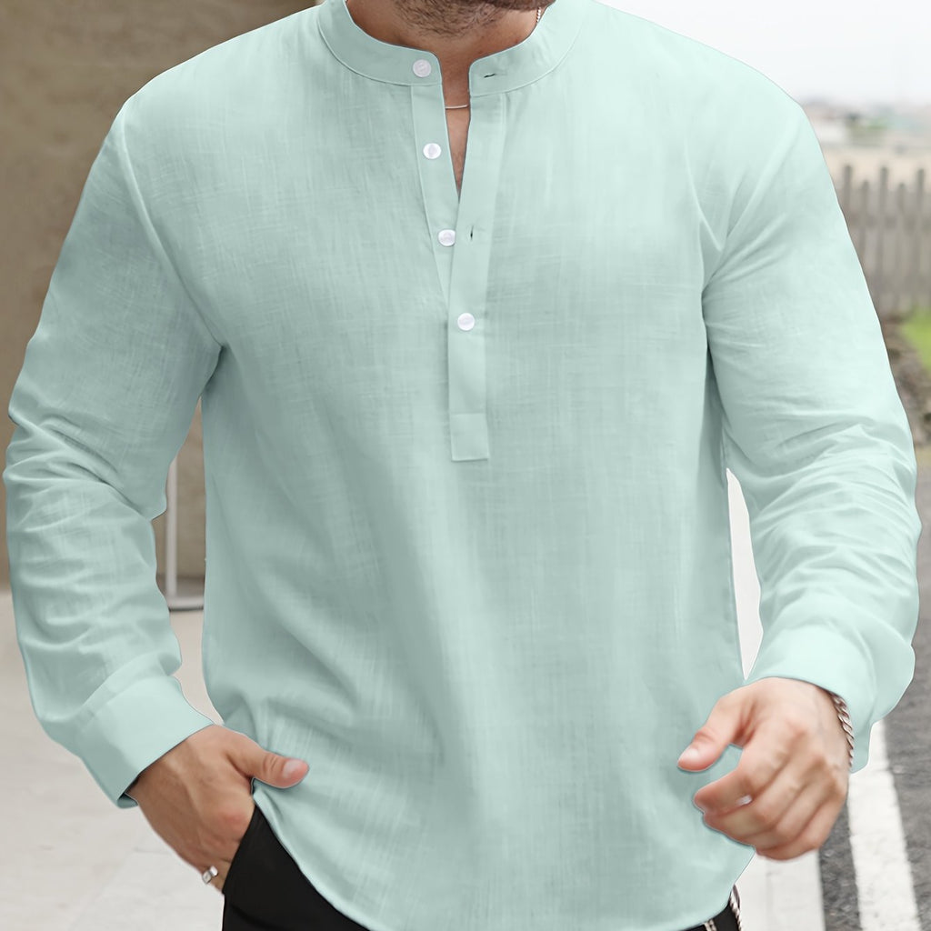 Chemise Ample Avec Col Bateau Pour Hommes