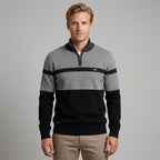 Pull À Col Zippé Avec Coupe Ajustée Pour Hommes