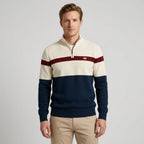 Pull À Col Zippé Avec Coupe Ajustée Pour Hommes