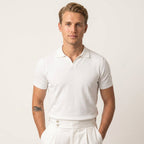 Polo À Col V Côtelé Pour Hommes