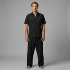 Ensemble Chemise Col V Avec Pantalon Ample Pour Hommes