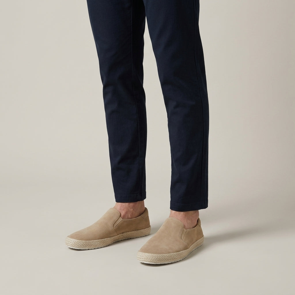 Mocassins De Conduite Slip-On En Daim Premium Pour Hommes