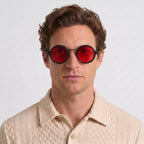 Lunettes De Soleil Rondes Vintage Dégradées Pour Hommes