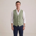 Gilet De Costume Boutonné Pour Hommes