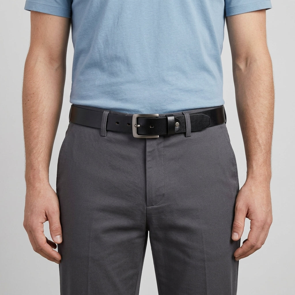 Ceinture Avec Boucle Ardillon Classique Pour Hommes