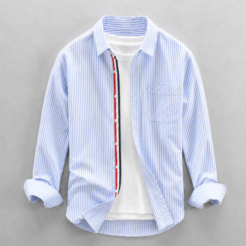 Chemise Ajustée Avec Poignets Boutonnés Pour Hommes