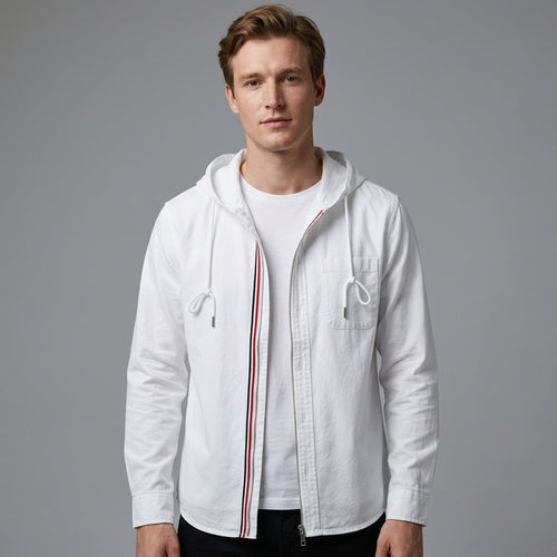 Chemise À Capuche Avec Poche Poitrine Pour Hommes