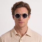 Lunettes De Soleil Rondes Vintage Dégradées Pour Hommes